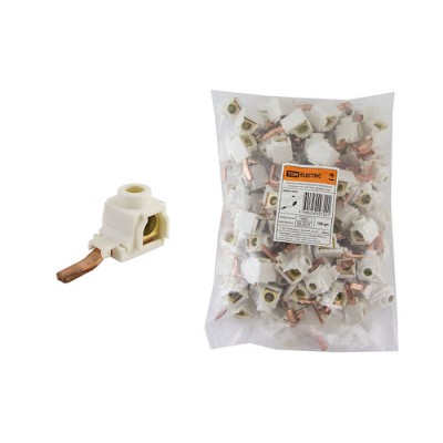 Вводная клемма для модульного оборудования изолированная, зажим винтовой 4-25мм², изогнутая, 125А, ввод сбоку, Вводная клемма для модульного оборудования изолированная, зажим винтовой 4-25мм², изогнутая, 125А, ввод сбоку,