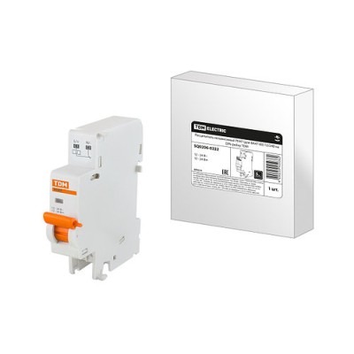 Расцепитель независимый РН47 (для ВА47-60) 12/24В на DIN-рейку TDM Расцепитель независимый РН47 (для ВА47-60) 12/24В на DIN-рейку TDM