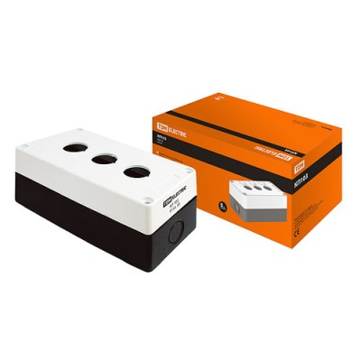 Корпус КП103 для кнопок 3места белый SQ0705-0003 Корпус КП103 для кнопок 3места белый SQ0705-0003