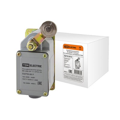 Выключатель концевой ВК-200-БР-11-67У2-25 без самовозврата 16А 660В IP67 SQ0732-0018 Выключатель концевой ВК-200-БР-11-67У2-25 без самовозврата 16А 660В IP67 SQ0732-0018