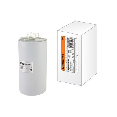 Конденсатор ДПС 450В, 85мкФ, 5%, плоский разъем, TDM Конденсатор ДПС 450В, 85мкФ, 5%, плоский разъем, TDM