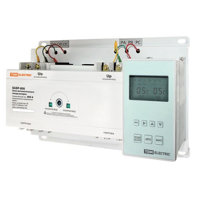 Блок автоматического ввода резерва БАВР 3П 800/800А TDM Блок автоматического ввода резерва БАВР 3П 800/800А TDM