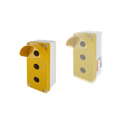 Корпус КП103 для кнопок 3места IP66 жёлтый SQ0705-0013 Корпус КП103 для кнопок 3места IP66 жёлтый SQ0705-0013