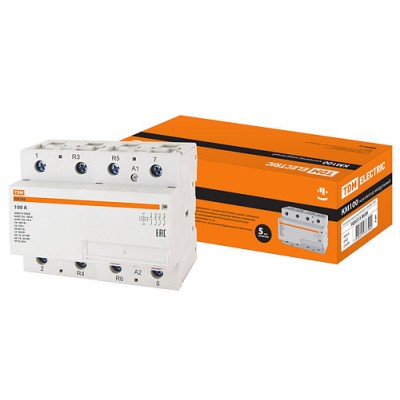 Контактор модульный КМ100/4-100 4НО TDM Контактор модульный КМ100/4-100 4НО TDM