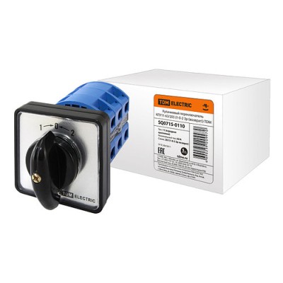 Кулачковый переключатель КПУ11-63/203 (1-0-2 3р (возврат)) TDM Кулачковый переключатель КПУ11-63/203 (1-0-2 3р (возврат)) TDM