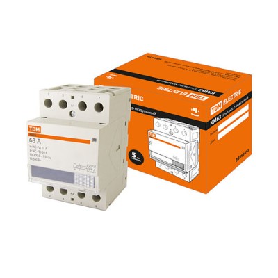 Контактор модульный КМ63/4-63 3НО;1НЗ TDM Контактор модульный КМ63/4-63 3НО;1НЗ TDM