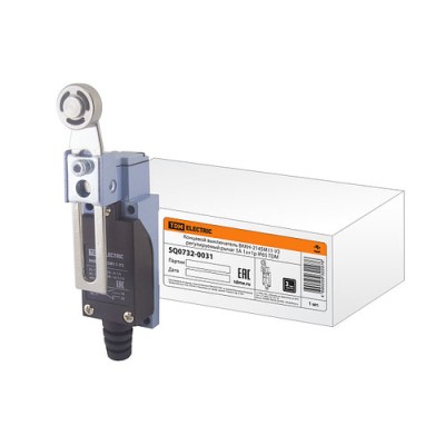 Выключатель Концевой ВККН-2145М11-У2 регулируемый рычаг 5А 1з 1р IP65 SQ0732-0031 Выключатель Концевой ВККН-2145М11-У2 регулируемый рычаг 5А 1з 1р IP65 SQ0732-0031