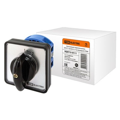 Кулачковый переключатель КПУ11-10/204 (1-2 1р (возврат)) TDM Кулачковый переключатель КПУ11-10/204 (1-2 1р (возврат)) TDM