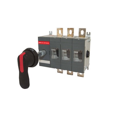 Рубильник ВНК-35-2 3П 250А с выносной фронтальной ручкой управления и переходником 185 мм TDM Рубильник ВНК-35-2 3П 250А с выносной фронтальной ручкой управления и переходником 185 мм TDM