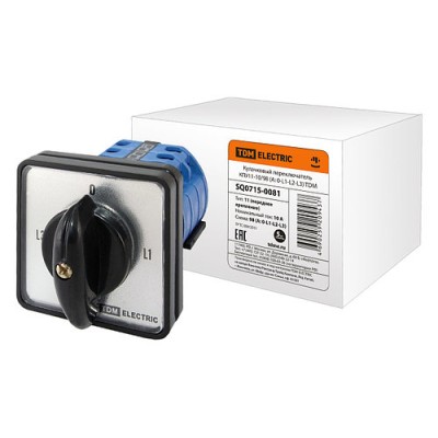 Кулачковый переключатель КПУ11-10/98 (A: 0-L1-L2-L3) TDM Кулачковый переключатель КПУ11-10/98 (A: 0-L1-L2-L3) TDM