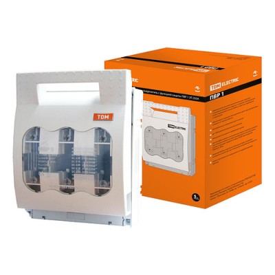 Выключатель-разъединитель с функцией защиты ПВР 1, 3П, 250 A TDM Выключатель-разъединитель с функцией защиты ПВР 1, 3П, 250 A TDM