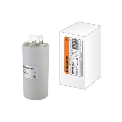 Конденсатор ДПС 450В, 35мкФ, 5%, плоский разъем, TDM Конденсатор ДПС 450В, 35мкФ, 5%, плоский разъем, TDM