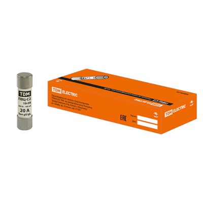 Плавкая вставка ПВЦ-С2 10х38 20А TDM Плавкая вставка ПВЦ-С2 10х38 20А TDM