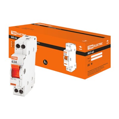 Модульный переключатель трехпозиционный МП-63 1P 63А TDM Модульный переключатель трехпозиционный МП-63 1P 63А TDM