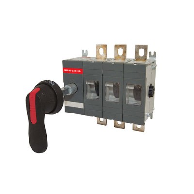 Рубильник ВНК-37-2 3П 315А с выносной фронтальной ручкой управления и переходником 185 мм TDM Рубильник ВНК-37-2 3П 315А с выносной фронтальной ручкой управления и переходником 185 мм TDM