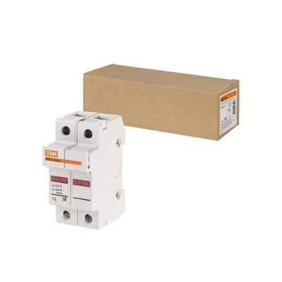 Держатель плавких вставок ДПВ2 10х38 2П TDM Держатель плавких вставок ДПВ2 10х38 2П TDM