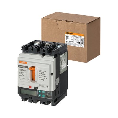 ВА89-35 3Р 250А 70кА (ЭР-ЖК дисплей) TDM SQ0751-0142 ВА89-35 3Р 250А 70кА (ЭР-ЖК дисплей) TDM SQ0751-0142