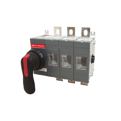 Рубильник ВНК-37-1 3П 315А с установленной фронтальной ручкой управления TDM Рубильник ВНК-37-1 3П 315А с установленной фронтальной ручкой управления TDM