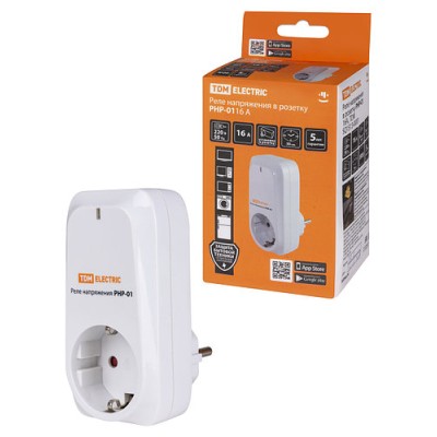 Реле напряжения в розетку РНР-01 16А SQ1513-0001 Реле напряжения в розетку РНР-01 16А SQ1513-0001