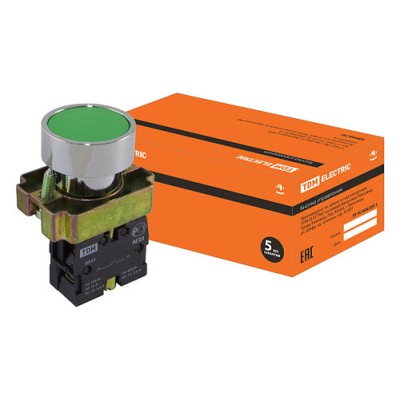 Кнопка BА31 без подсветки зеленый 1з SQ0704-0038 Кнопка BА31 без подсветки зеленый 1з SQ0704-0038