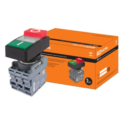 Кнопка двойная MPD13-11С (зеленая/красная-выступающая) (LED) d22мм/24В (I/O) линза прозрачная TDM Кнопка двойная MPD13-11С (зеленая/красная-выступающая) (LED) d22мм/24В (I/O) линза прозрачная TDM