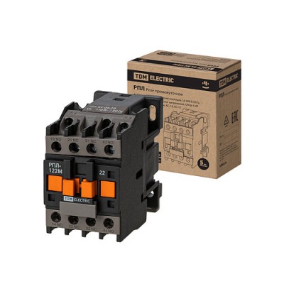 РПЛ-122М УХЛ4Б, 16А, 110В 50Гц, 2НО+2НЗ TDM SQ0701-0503 РПЛ-122М УХЛ4Б, 16А, 110В 50Гц, 2НО+2НЗ TDM SQ0701-0503