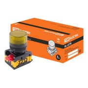 Лампа AL-22TE сигнальная d22мм желтый неон/230В цилиндр SQ0702-0038