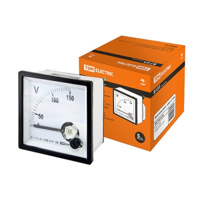 Вольтметр В72П 150В-1,5 TDM Вольтметр В72П 150В-1,5 TDM
