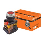 Кнопка ABLFS-22 красный d22мм неон/240В 1з+1р SQ0704-0008