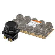 Выключатель кнопочный КЕ 011-У2-исп.1 черный 2з 10A 660B IP40 TDM