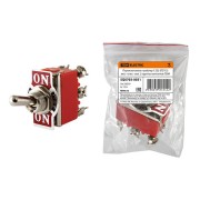 Переключатель-тумблер 1322 П2Т-2 вкл.- откл.- вкл. 2 группы контактов SQ0703-0031