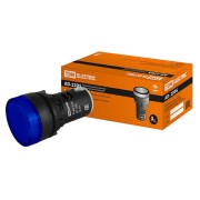 Лампа AD-22DS LED матрица d22мм синий 36В AC/DC SQ0702-0027