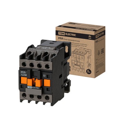 РПЛ-122М УХЛ4Б, 16А, 230В 50Гц, 2НО+2НЗ TDM SQ0701-0504 РПЛ-122М УХЛ4Б, 16А, 230В 50Гц, 2НО+2НЗ TDM SQ0701-0504