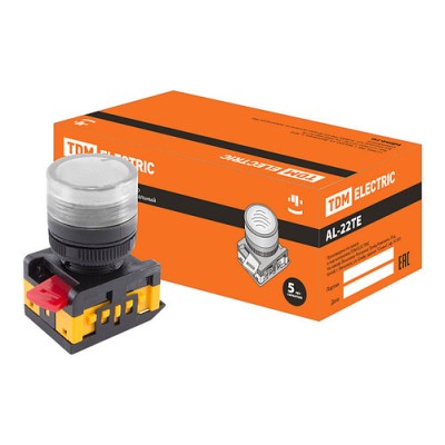 Лампа AL-22TE сигнальная d22мм прозрачный неон/230В цилиндр SQ0702-0039 Лампа AL-22TE сигнальная d22мм прозрачный неон/230В цилиндр SQ0702-0039