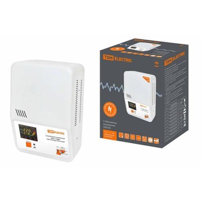 Стабилизатор напряжения ССР1-1-5 кВА электронный настенный TDM Стабилизатор напряжения ССР1-1-5 кВА электронный настенный TDM