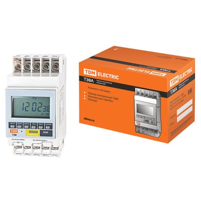 Таймер электронный на DIN-рейку ТЭ8A-1мин/7дн-8on/off-16А-DIN TDM Таймер электронный на DIN-рейку ТЭ8A-1мин/7дн-8on/off-16А-DIN TDM