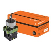 Переключатель BD25 черный 2 положения I-0 стандарт. ручка 1з+1р SQ0703-0010