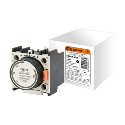 Приставка выдержки времени ПВН-22 откл. 10-180 сек 1з+1р SQ0708-0036 Приставка выдержки времени ПВН-22 откл. 10-180 сек 1з+1р SQ0708-0036