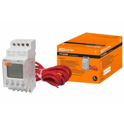 Реле температуры РТ-820M (-25+130C, 24-240В АС/DC, с датч. IP67, ЖК) SQ1508-0002 Реле температуры РТ-820M (-25+130C, 24-240В АС/DC, с датч. IP67, ЖК) SQ1508-0002