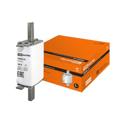 Предохранитель 40А 220/660 В 0 (NH0) ППНН-33 TDM SQ0713-0012 Предохранитель 40А 220/660 В 0 (NH0) ППНН-33 TDM SQ0713-0012