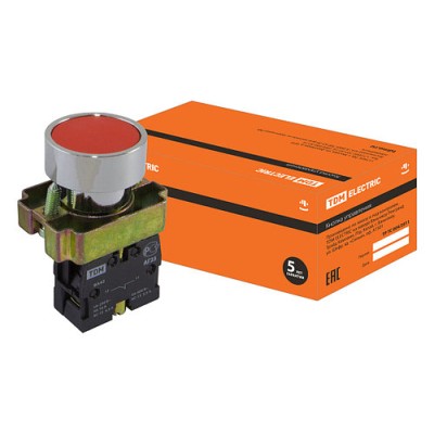 Кнопка BА42 без подсветки красный 1р SQ0704-0039 Кнопка BА42 без подсветки красный 1р SQ0704-0039