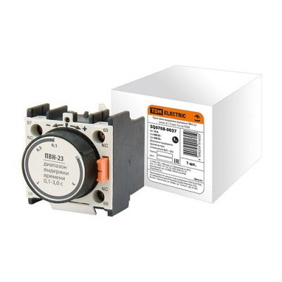 Приставка выдержки времени ПВН-23 откл. 0,1-3 сек 1з+1р SQ0708-0037 Приставка выдержки времени ПВН-23 откл. 0,1-3 сек 1з+1р SQ0708-0037