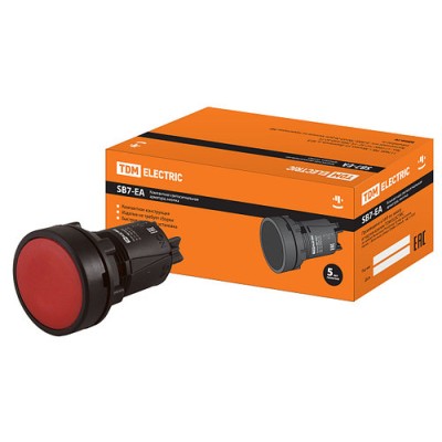 Кнопка SB7-EA41 d22мм 1р красная SQ0746-0019 Кнопка SB7-EA41 d22мм 1р красная SQ0746-0019