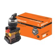 Переключатель ALC-22 черн.с рукояткой на 2 фикс.полож.I-O 1з+1р SQ0703-0008