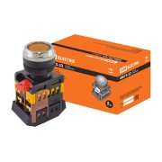 Кнопка ABLFS-22 желтый d22мм неон/240В 1з+1р SQ0704-0010