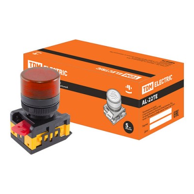 Лампа AL-22TE сигнальная d22мм красный неон/230В цилиндр SQ0702-0010 Лампа AL-22TE сигнальная d22мм красный неон/230В цилиндр SQ0702-0010