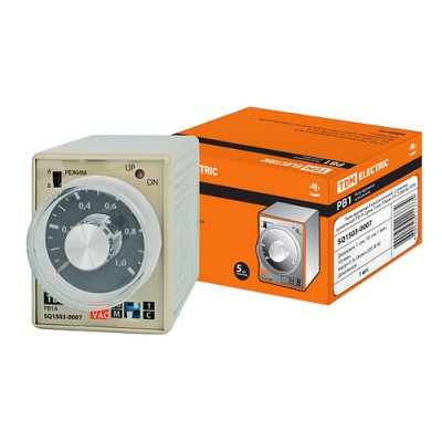 Реле времени РВ1A-2реж-1сек/10мин-5А-220В-8Ц SQ1503-0007 Реле времени РВ1A-2реж-1сек/10мин-5А-220В-8Ц SQ1503-0007