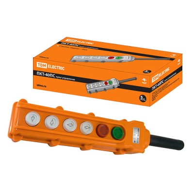 Пульт управления ПКТ-40ПС, кнопки Пуск с фиксацией, Стоп, вверх, вниз, влево, вправо, IP54 SQ0706-0008 Пульт управления ПКТ-40ПС, кнопки Пуск с фиксацией, Стоп, вверх, вниз, влево, вправо, IP54 SQ0706-0008