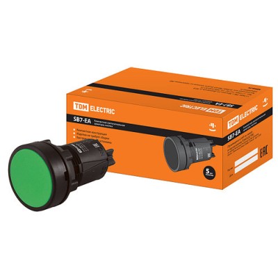 Кнопка переключатель SB7-EA35 d22мм 1з+1р зеленая SQ0746-0021 Кнопка переключатель SB7-EA35 d22мм 1з+1р зеленая SQ0746-0021