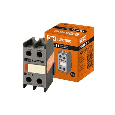 Приставка ПКН-11 доп.контакты 1з+1р TDM SQ0708-0039 Приставка ПКН-11 доп.контакты 1з+1р TDM SQ0708-0039
